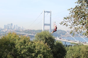 a person from a rope