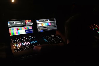 a person operating a computer