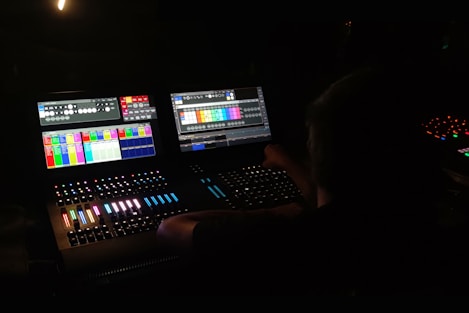 a person operating a computer