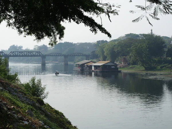 Kanchanaburi bridge river