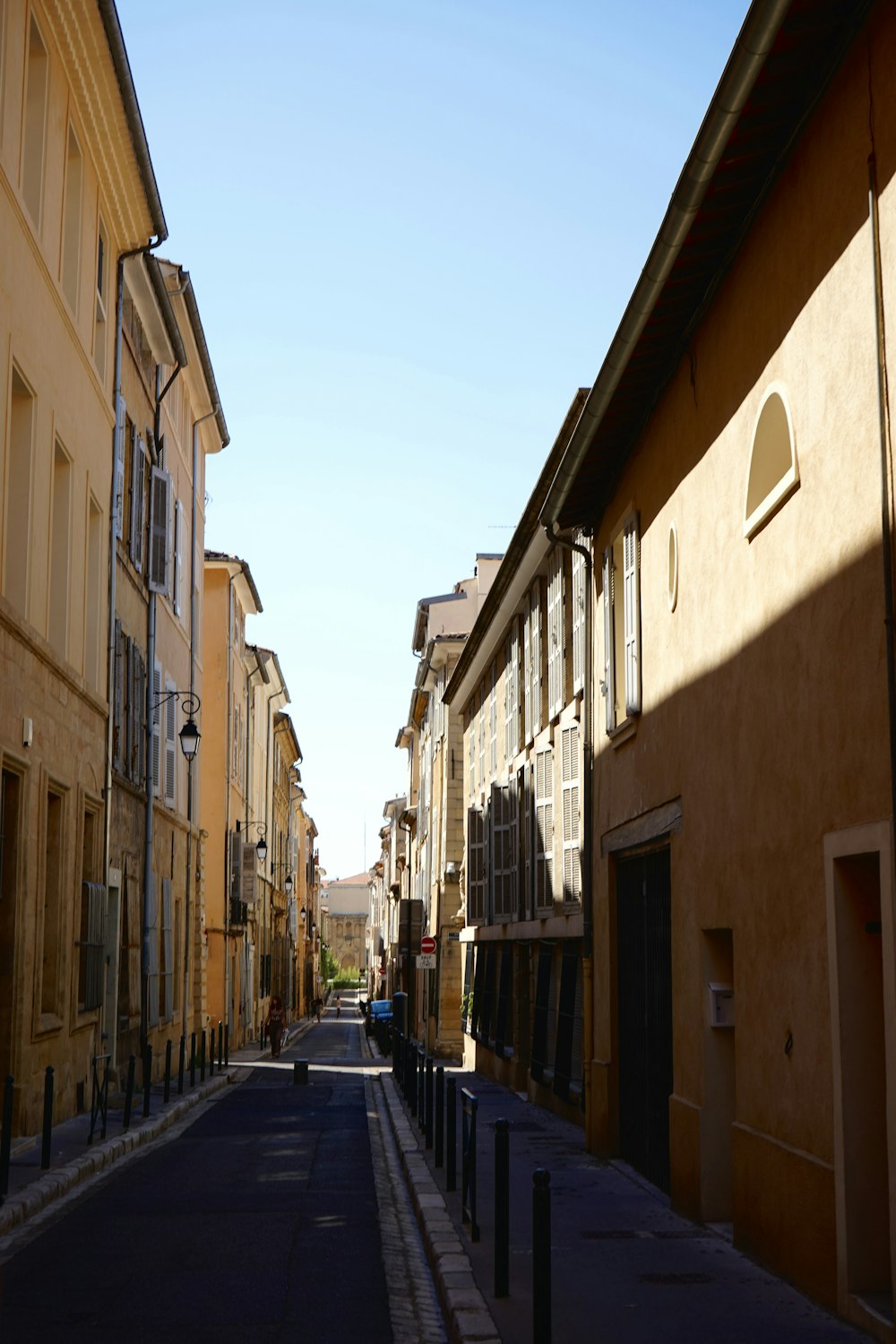 a street with buildings on both sides