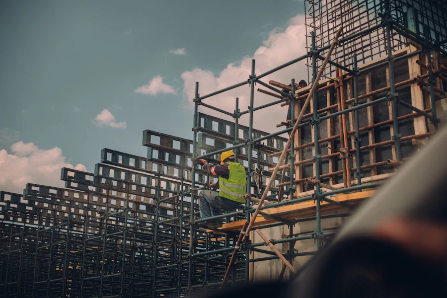 Obra de construcción en proceso