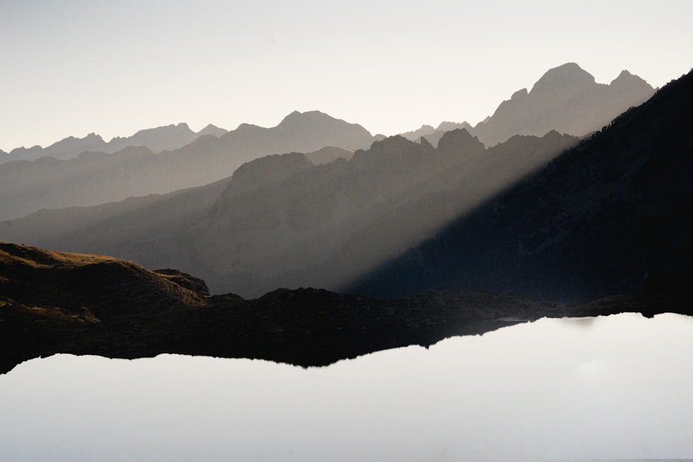 a view of a mountain range