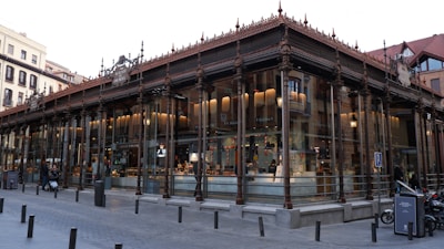 a building with a glass front