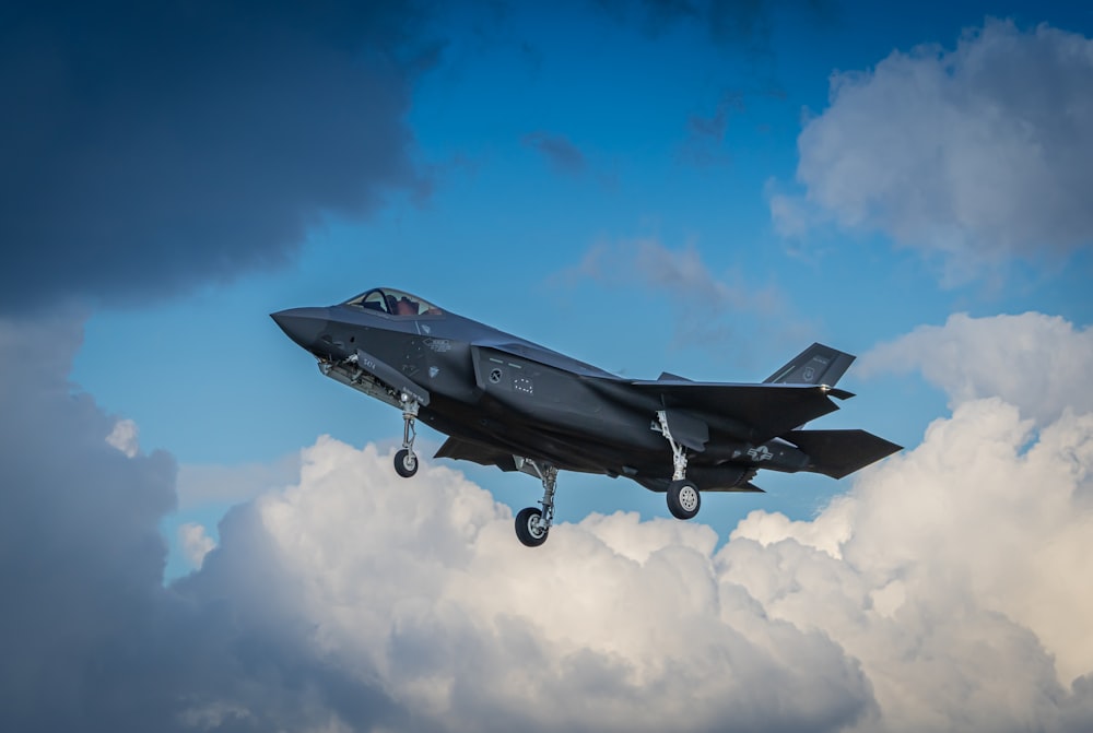 a fighter jet flying in the sky