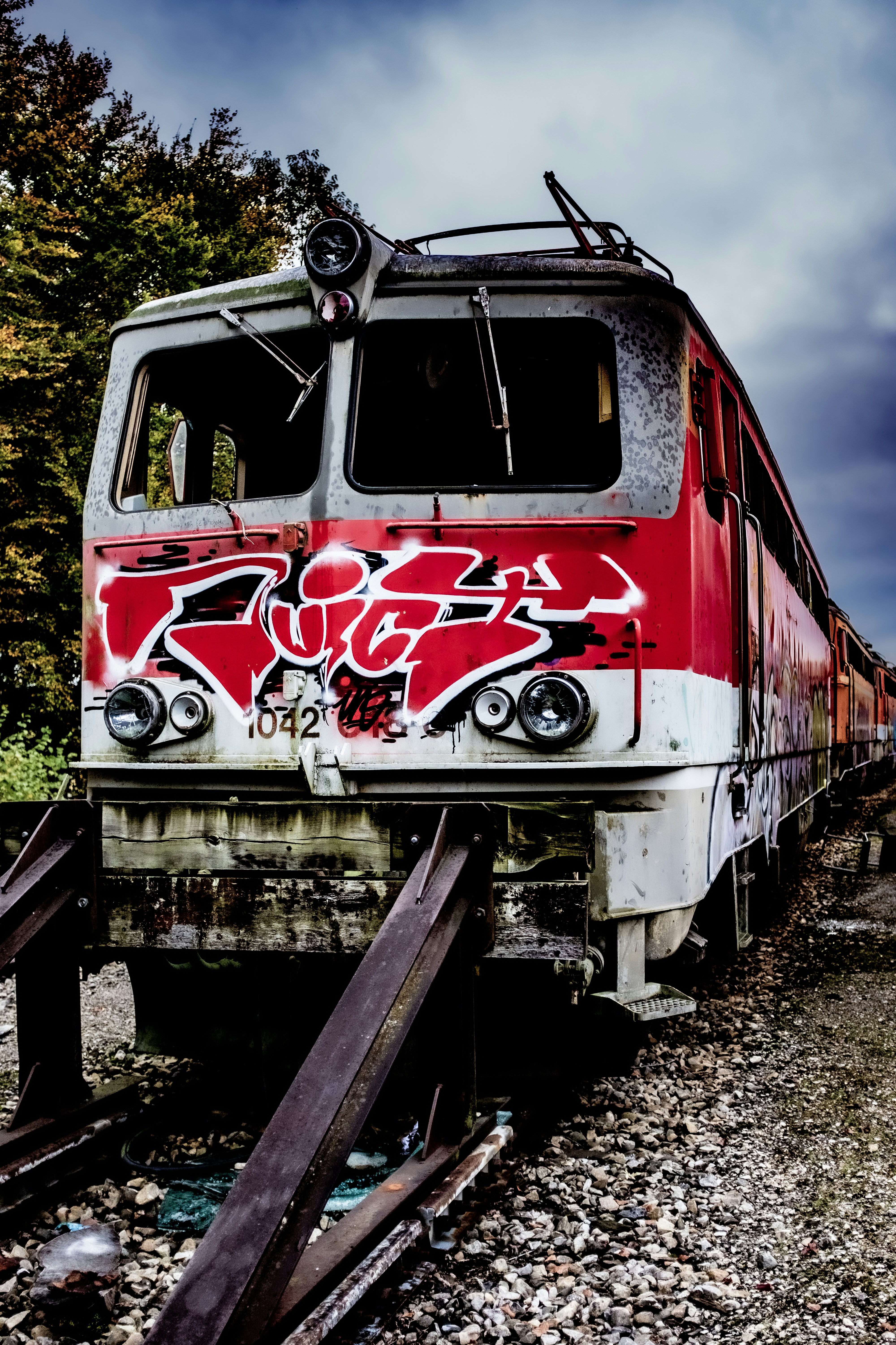 a train on the tracks