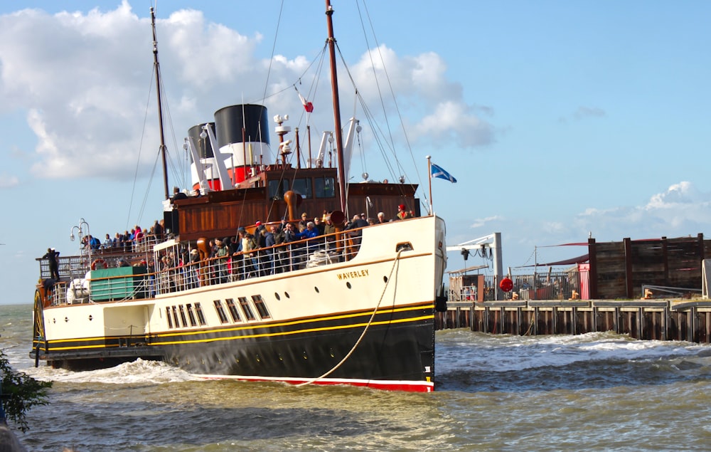 a boat with people on it