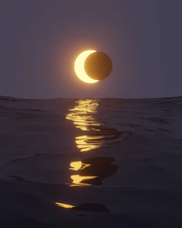 a sunset over a body of water