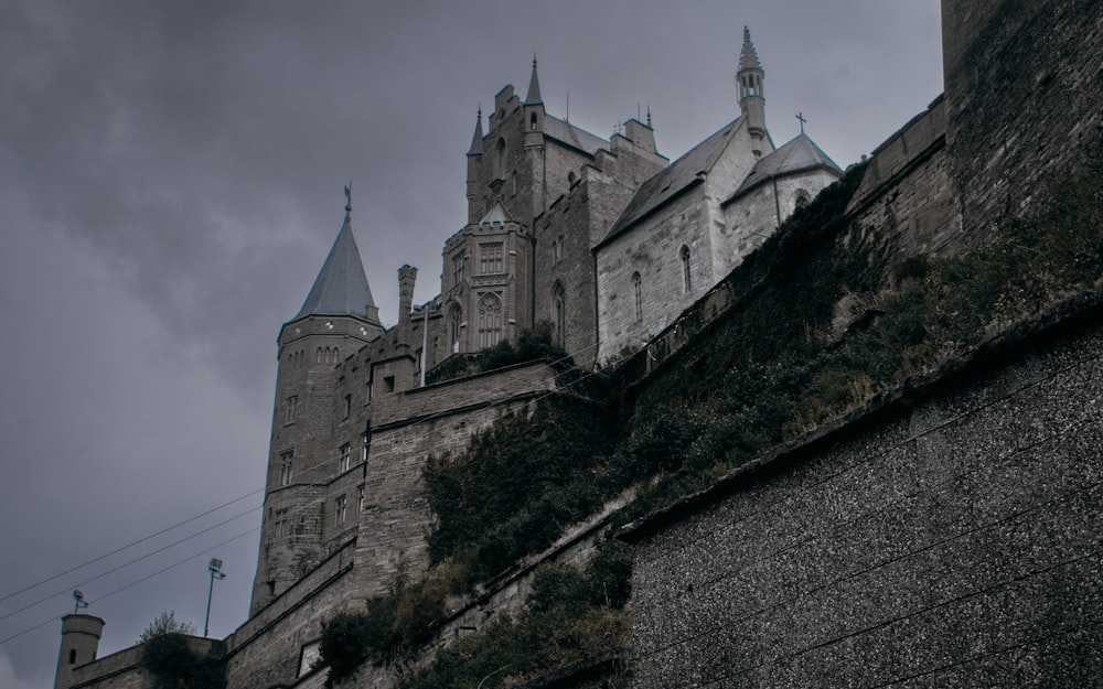 a castle on a cliff