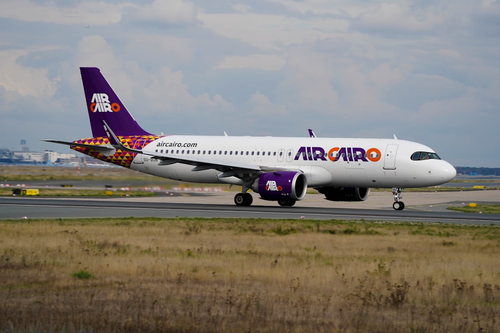 a large airplane on the runway