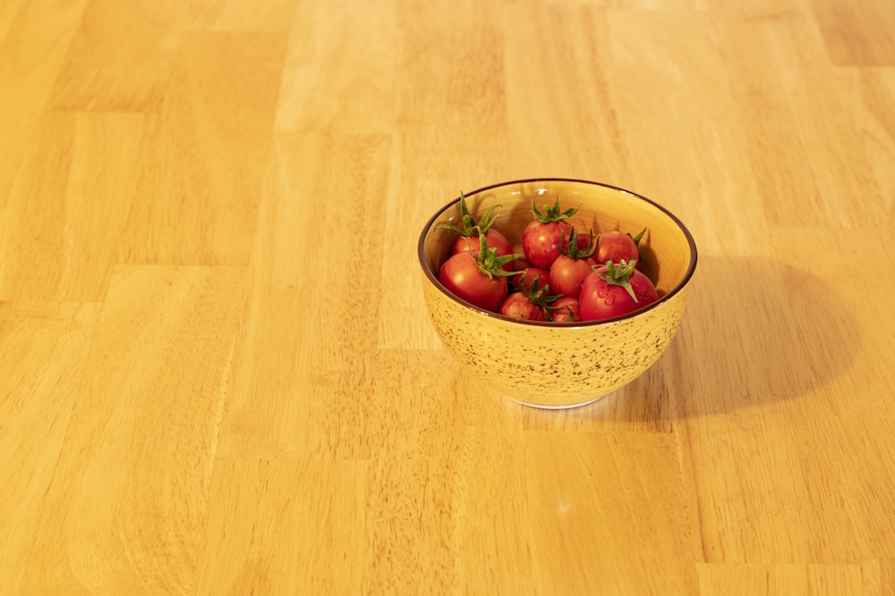 a bowl of strawberries