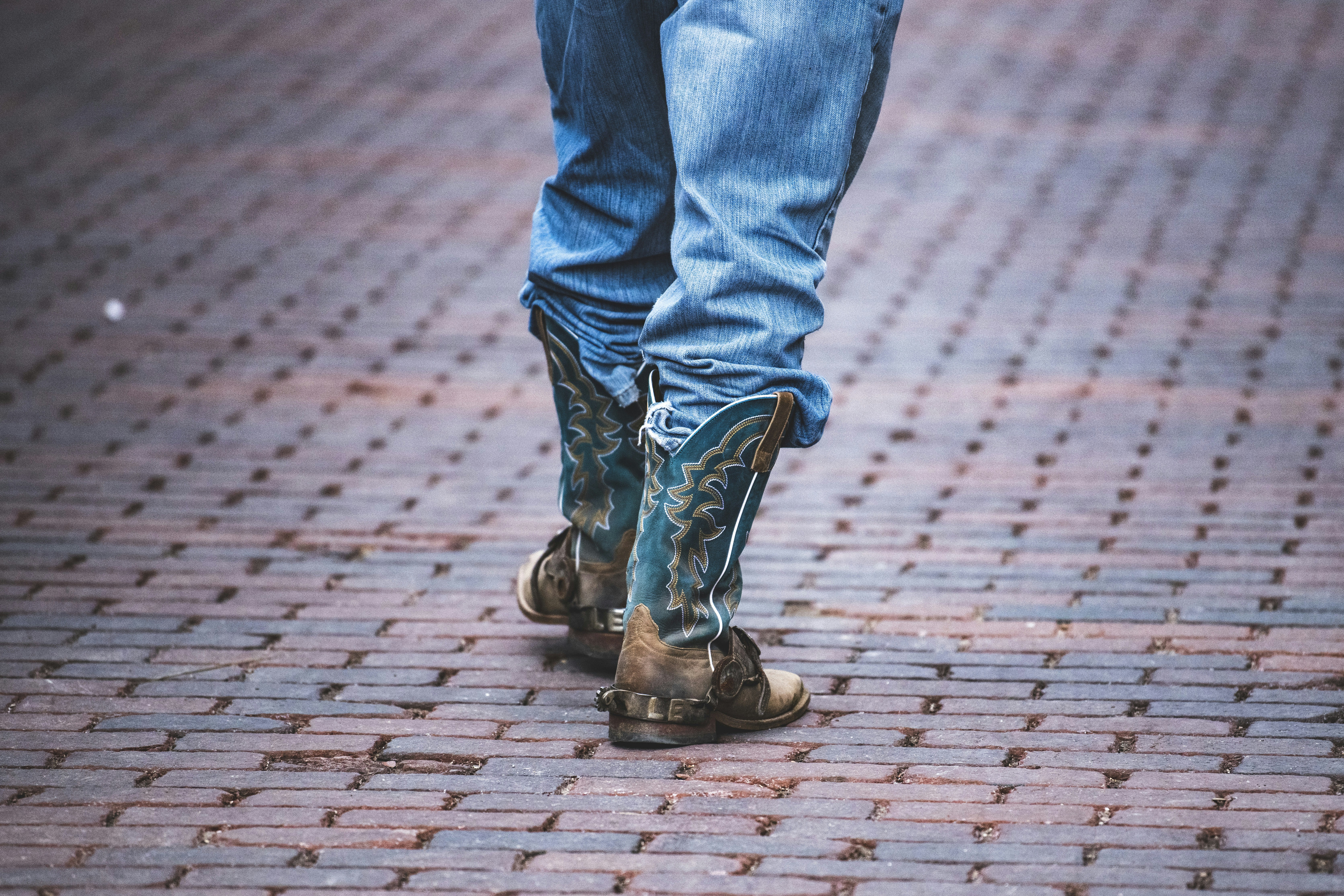 a person wearing boots