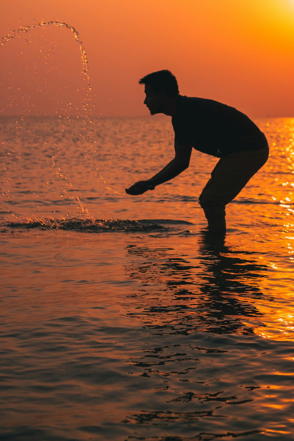 a person in the water