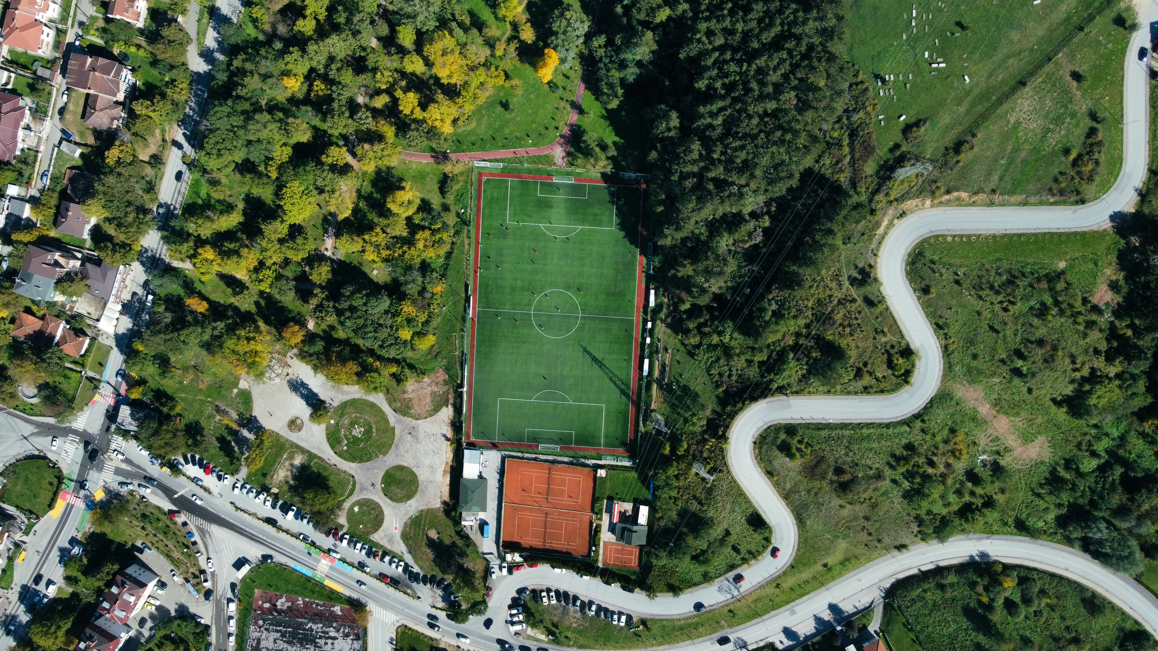 a large green field