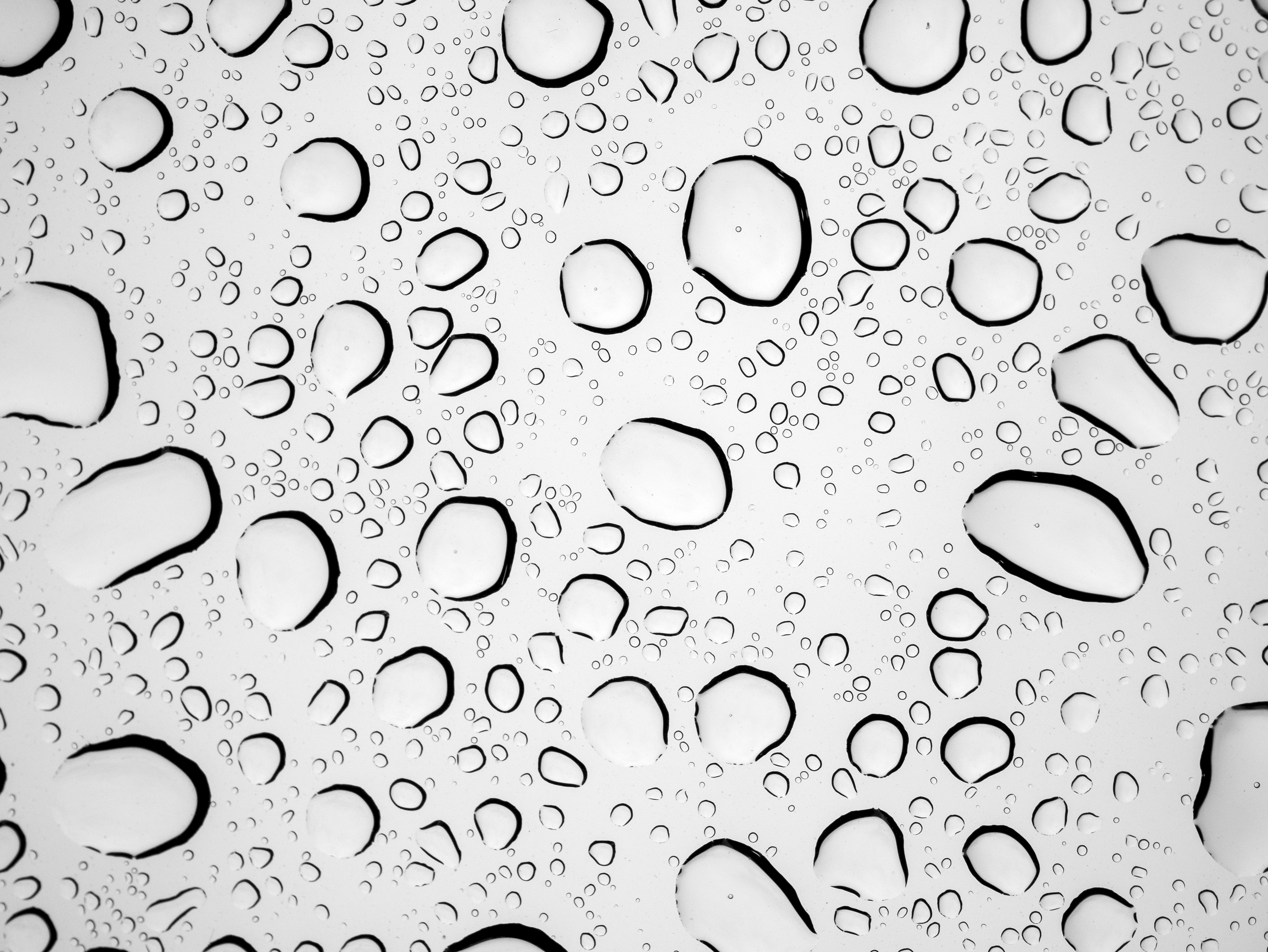 water drops on a glass