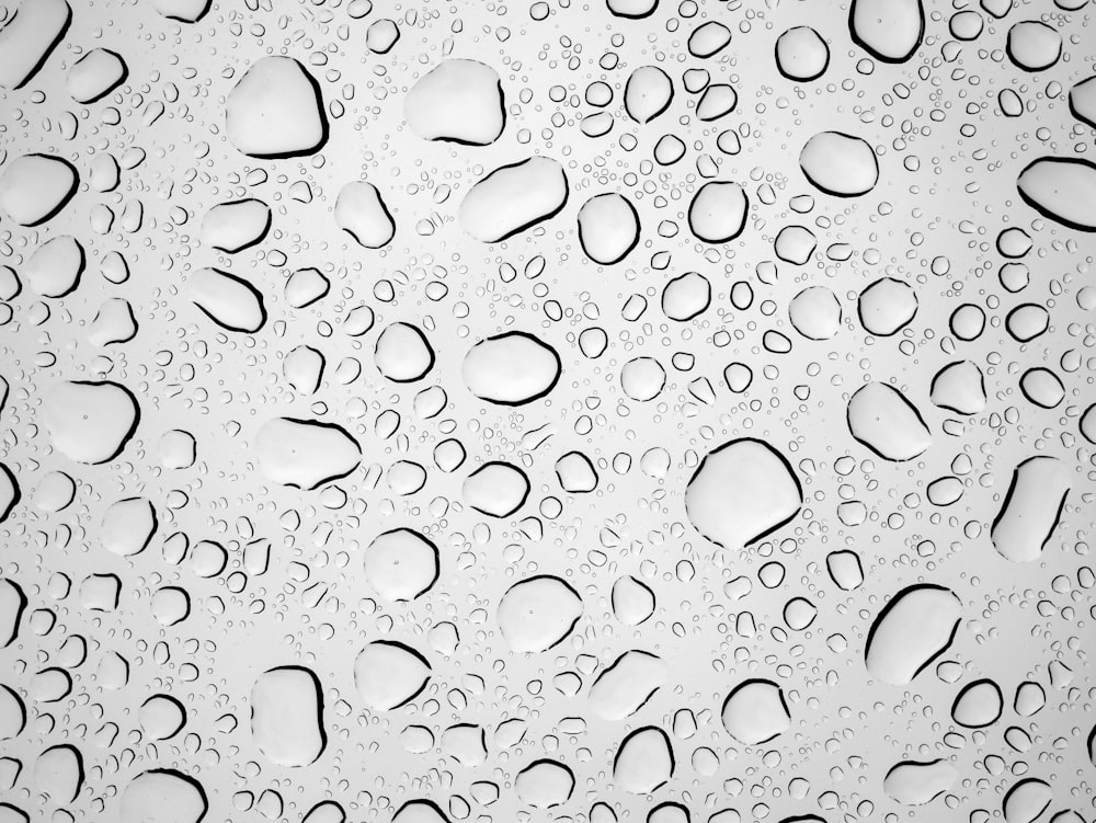 a close-up of water drops