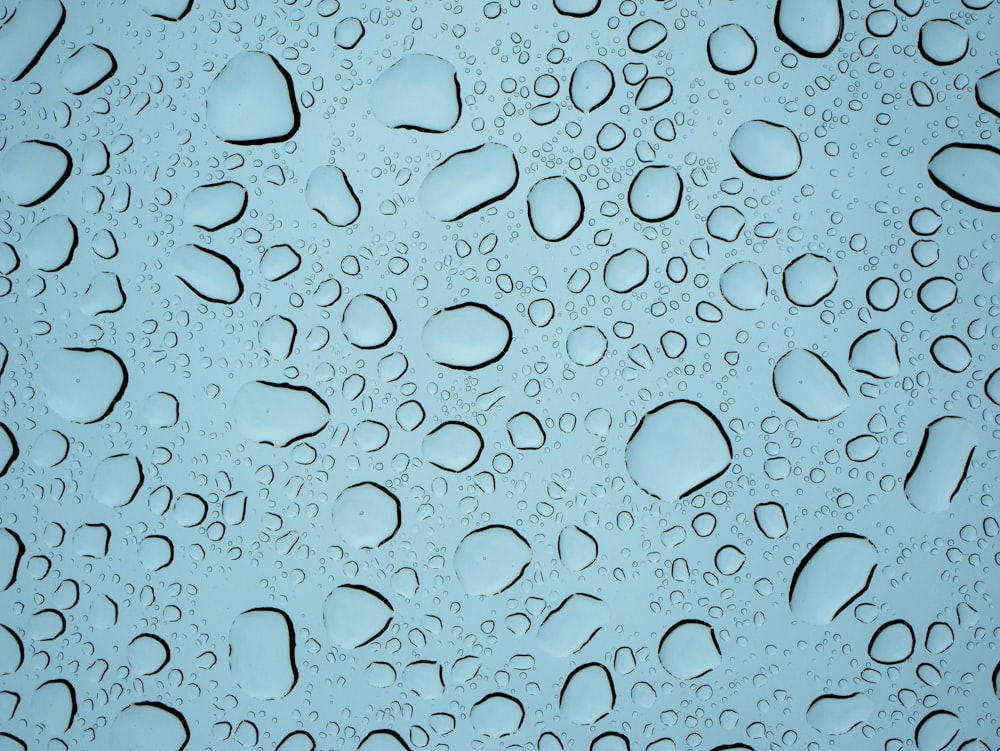 water drops on a window