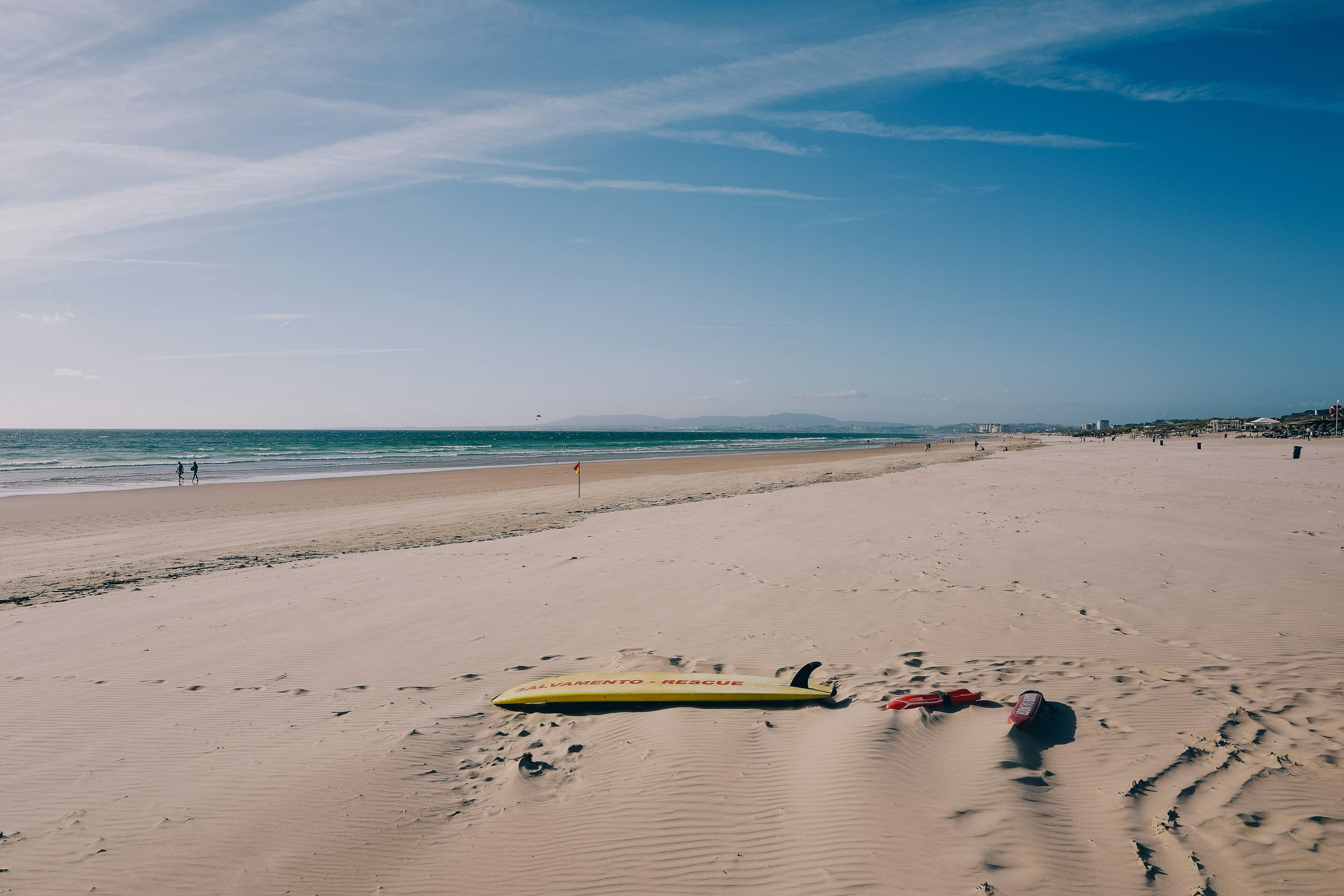Praia de Carcavelos in Lisbon Coast, Portugal