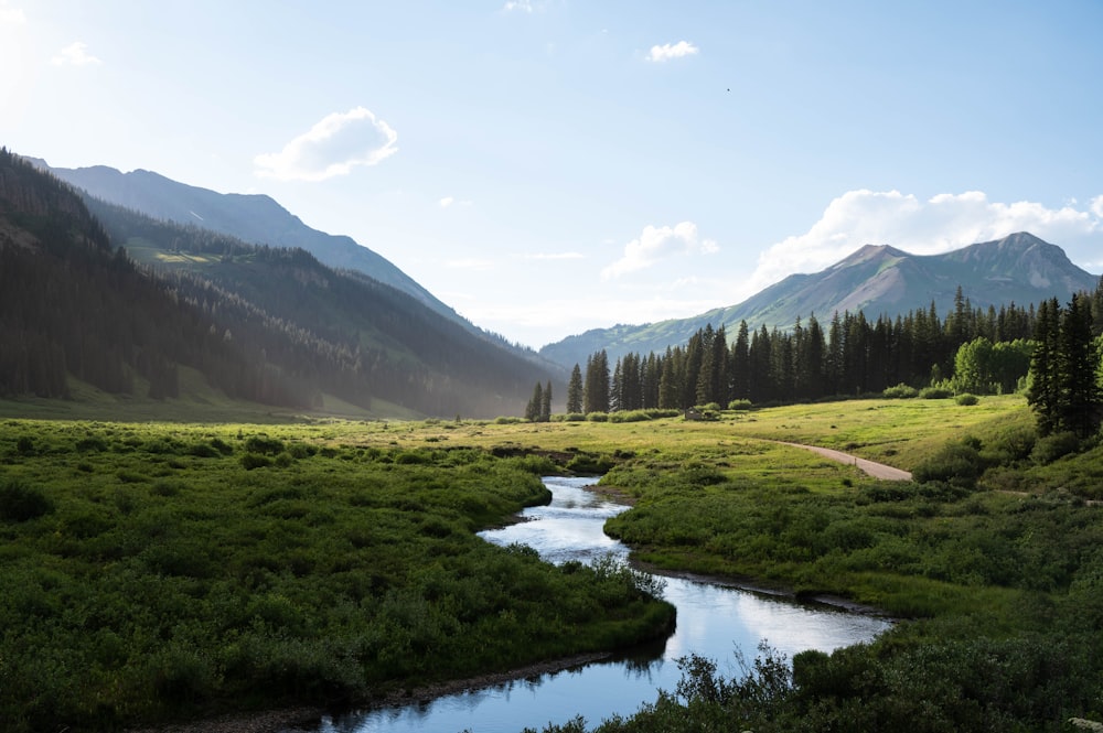 a river running through a valley