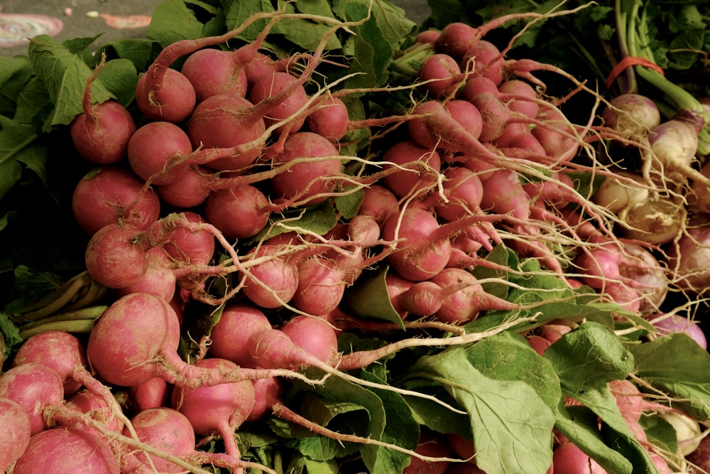 a pile of beets