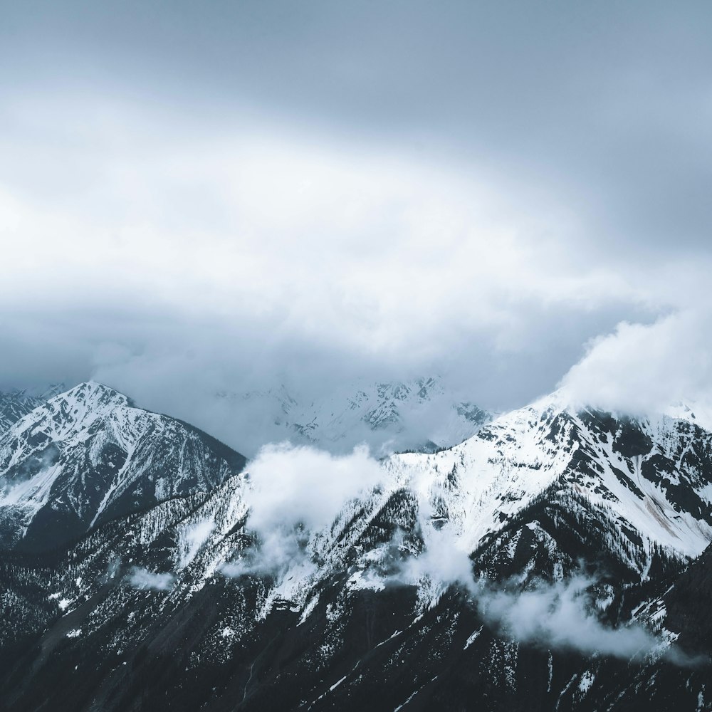 a mountain covered in snow