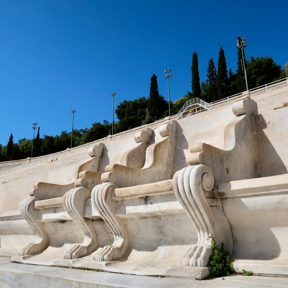 eine große Sandskulptur