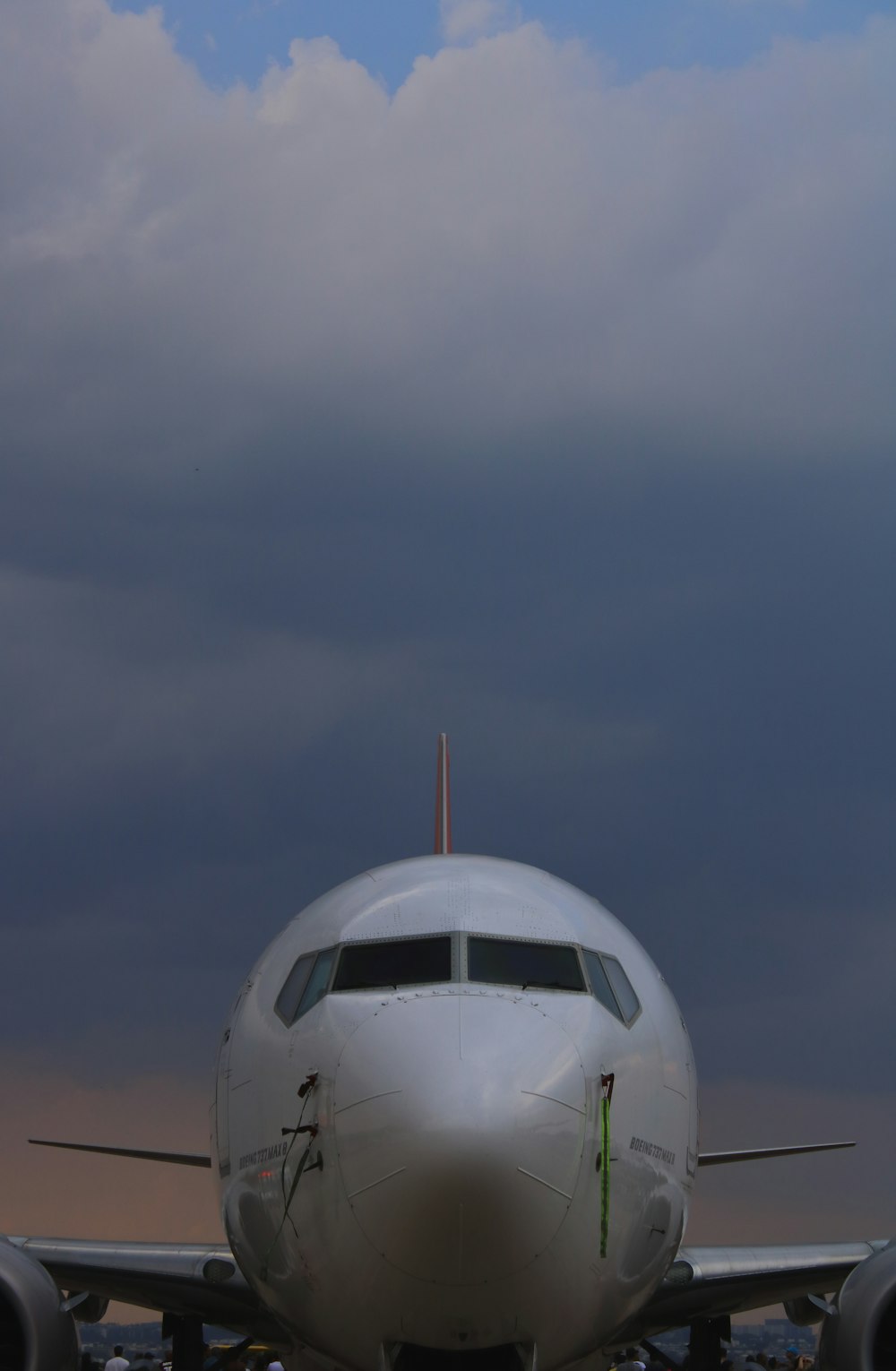 a plane on the ground