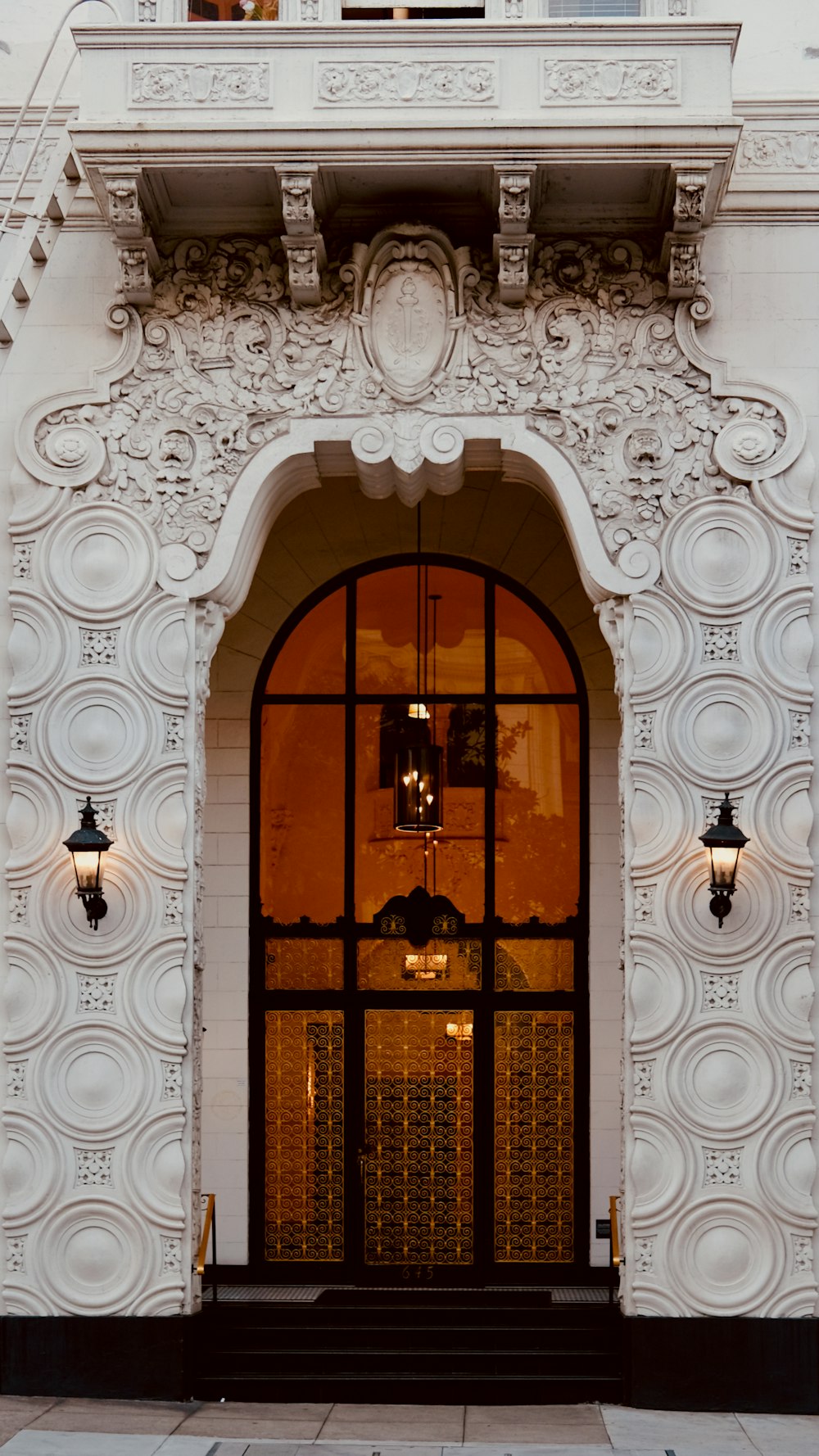 a door in a building