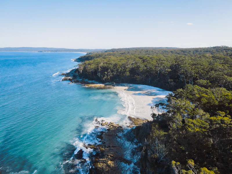 White sand cove at Jervis Bay