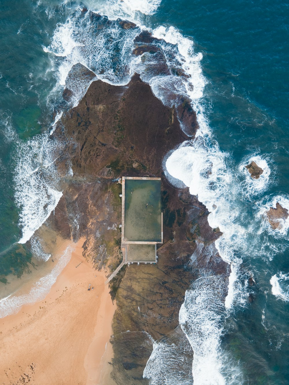 a small building on a cliff