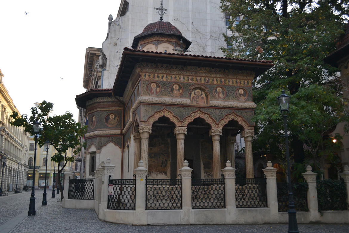 Stavropoleos Monastery in Bucharest Old Town