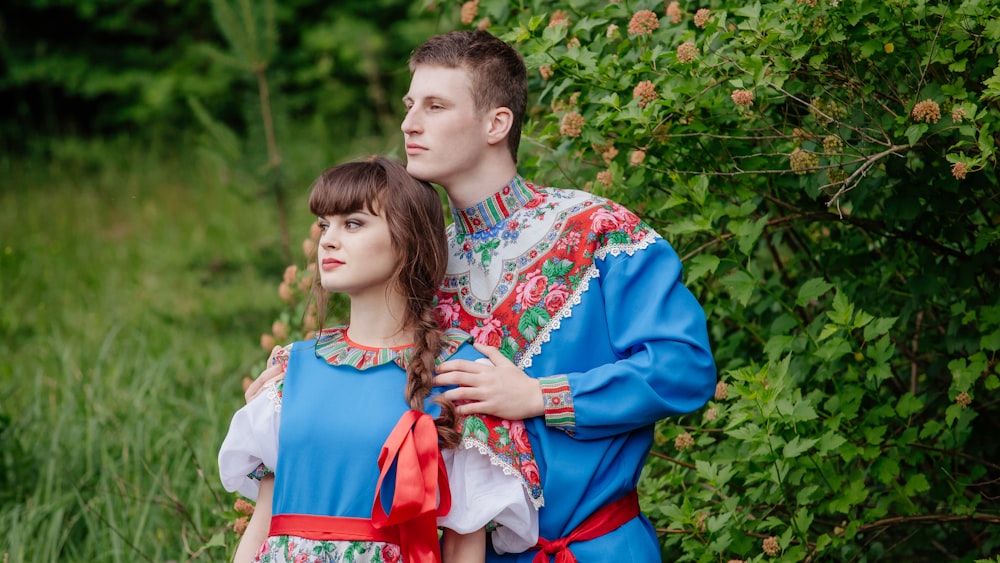 a man and woman posing for a picture