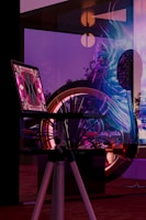 a large display of a bicycle
