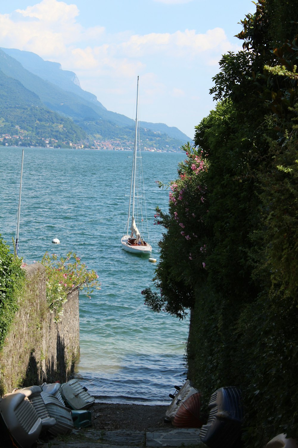 a boat in the water