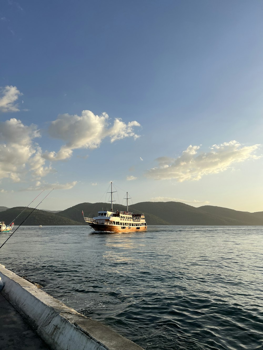 a boat on the water