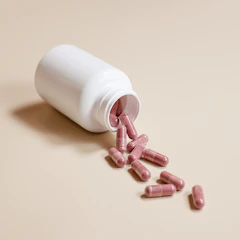 a white bottle of medicine