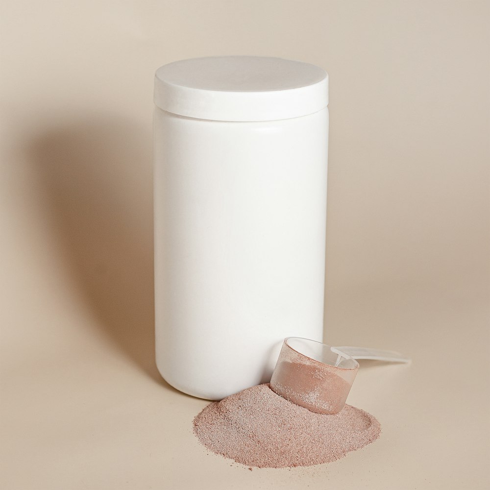 Pote de suplemento minimalista leve essenza