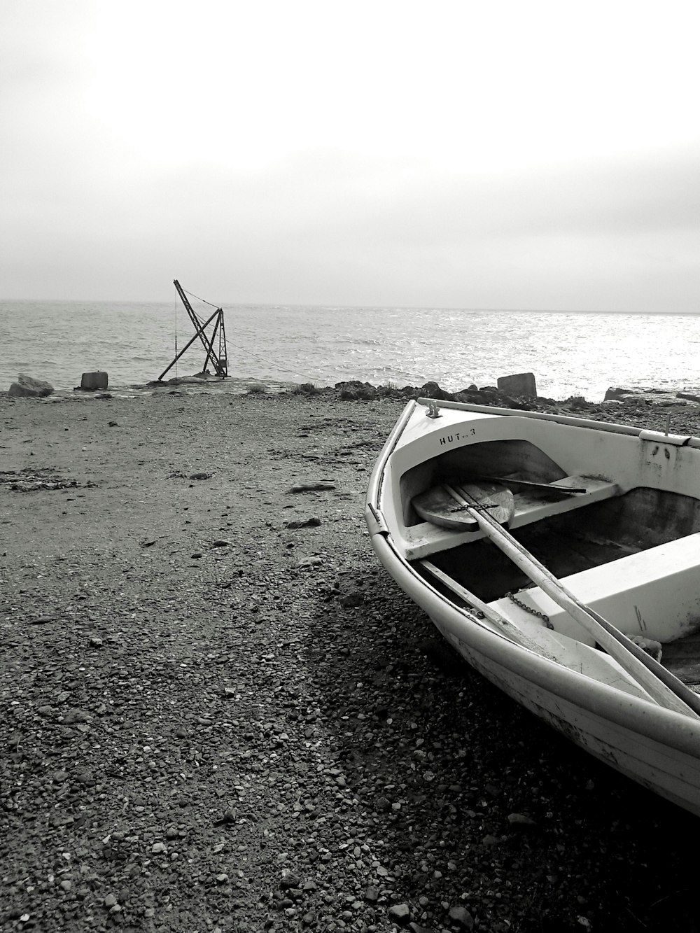 a boat on the beach