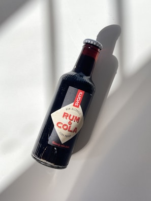 A close-up of the Kingbiser label highlighting its non-alcoholic promise.