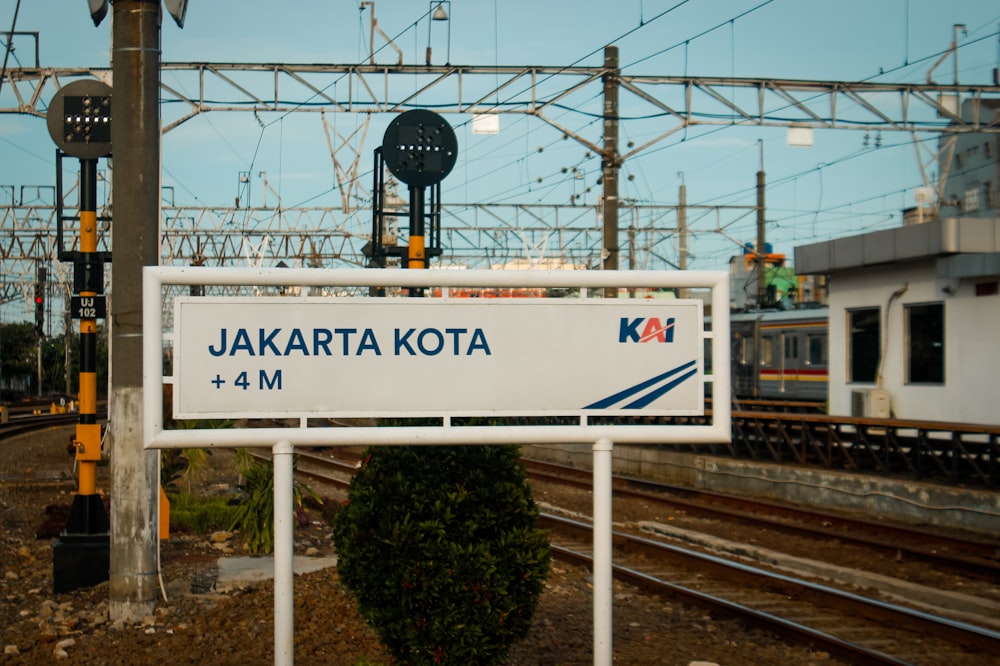 a train on the railway tracks