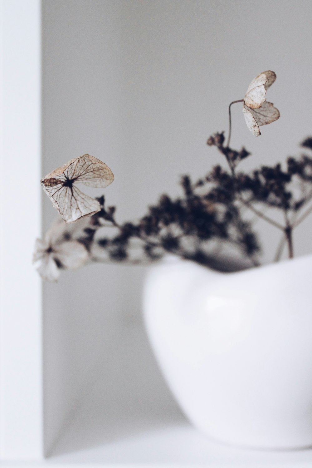 a vase filled with flowers sitting on a table