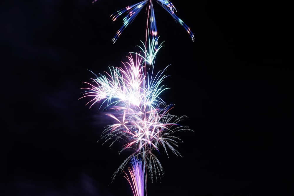 a firework exploding in the sky