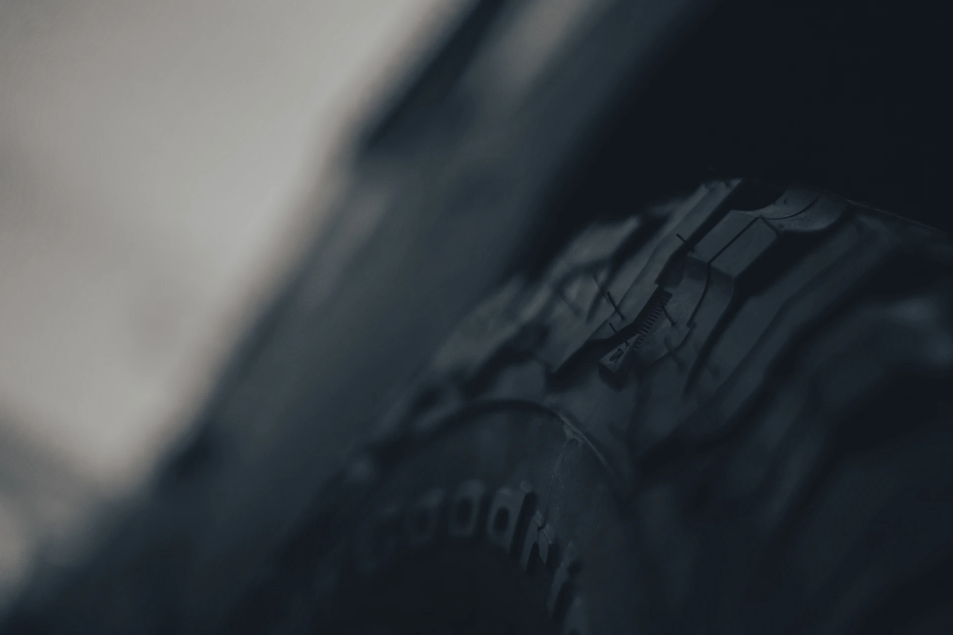 a close up of a black object
