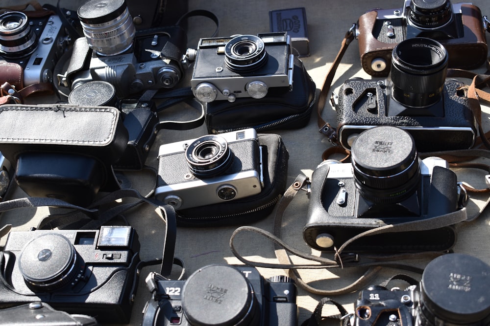 a group of cameras