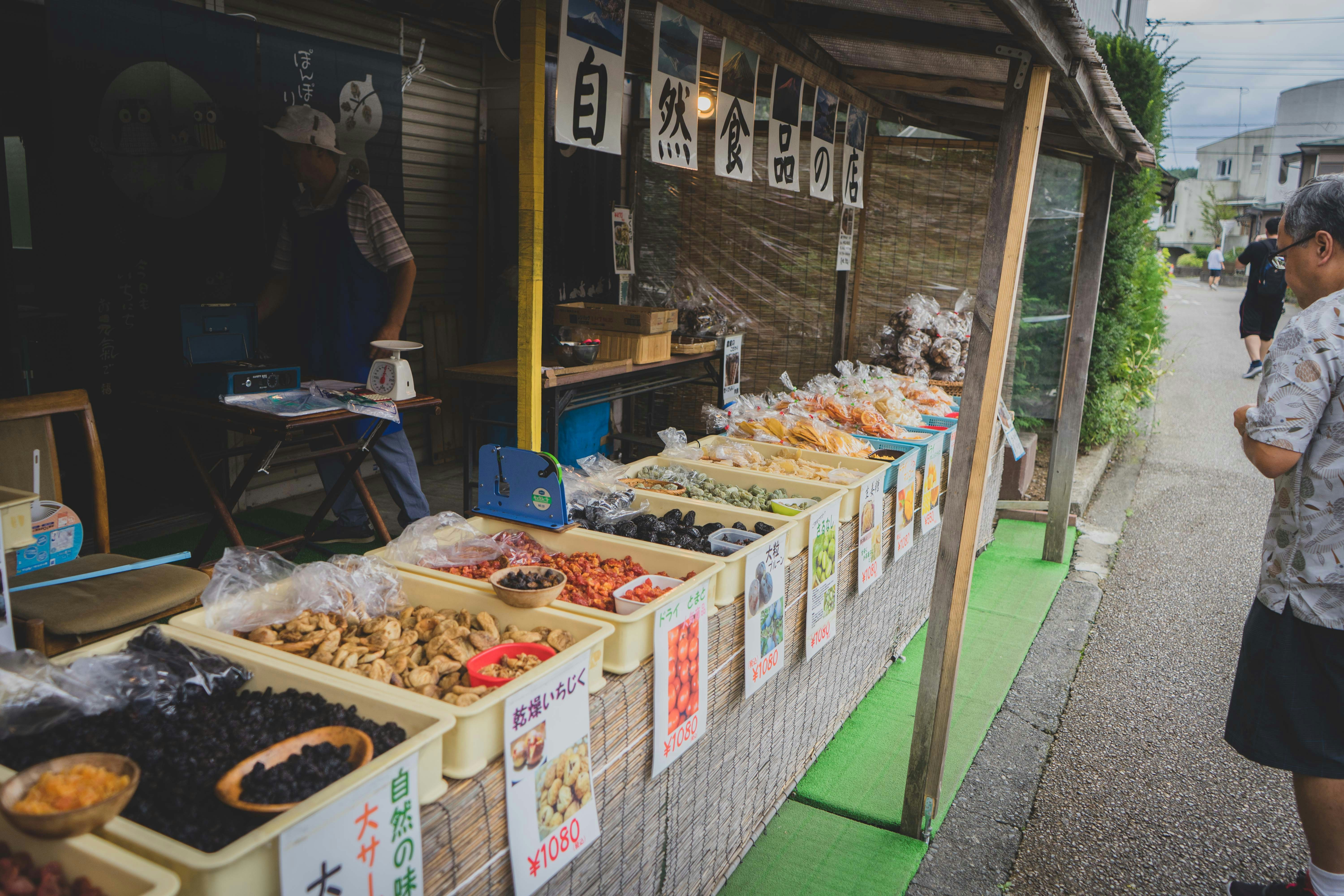 Japanese gourmet street food stall
