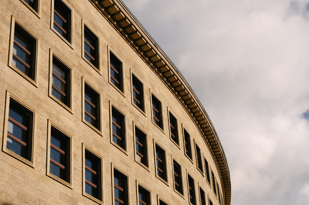 a tall building with many windows