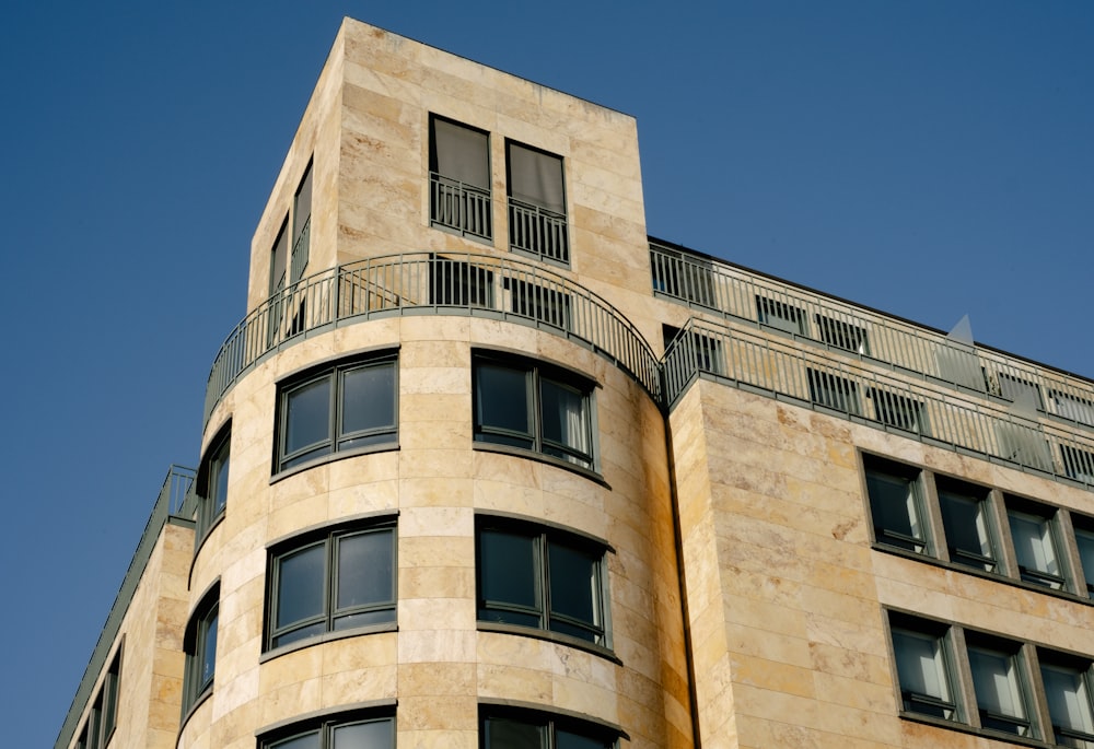 a building with balconies and windows