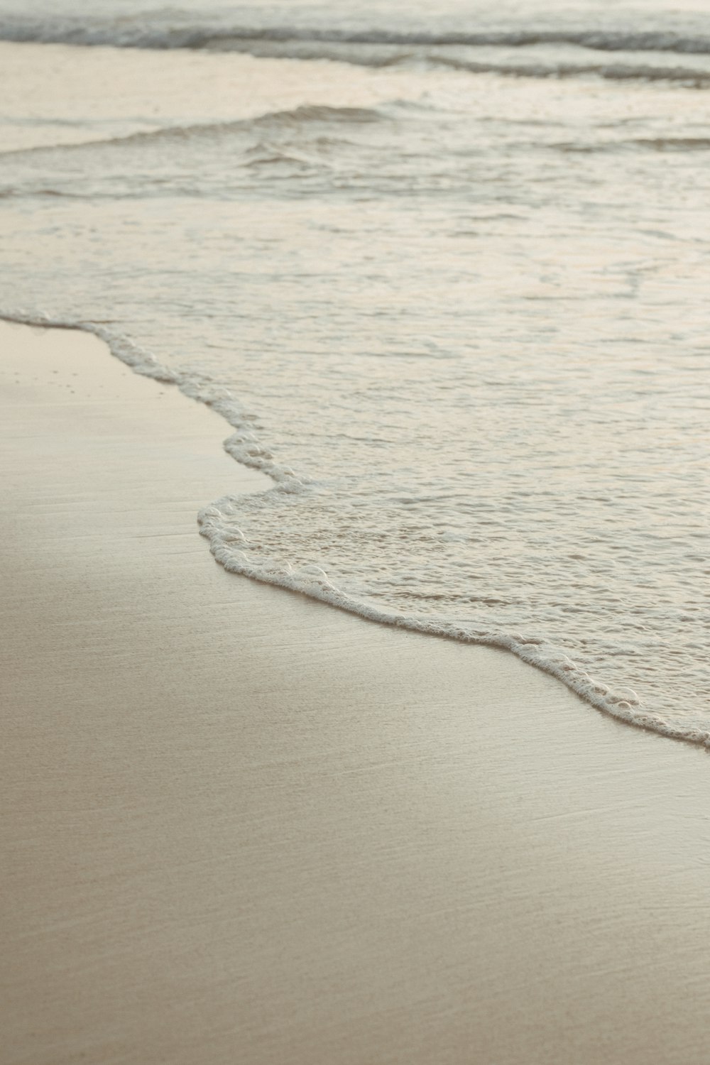 waves on a beach