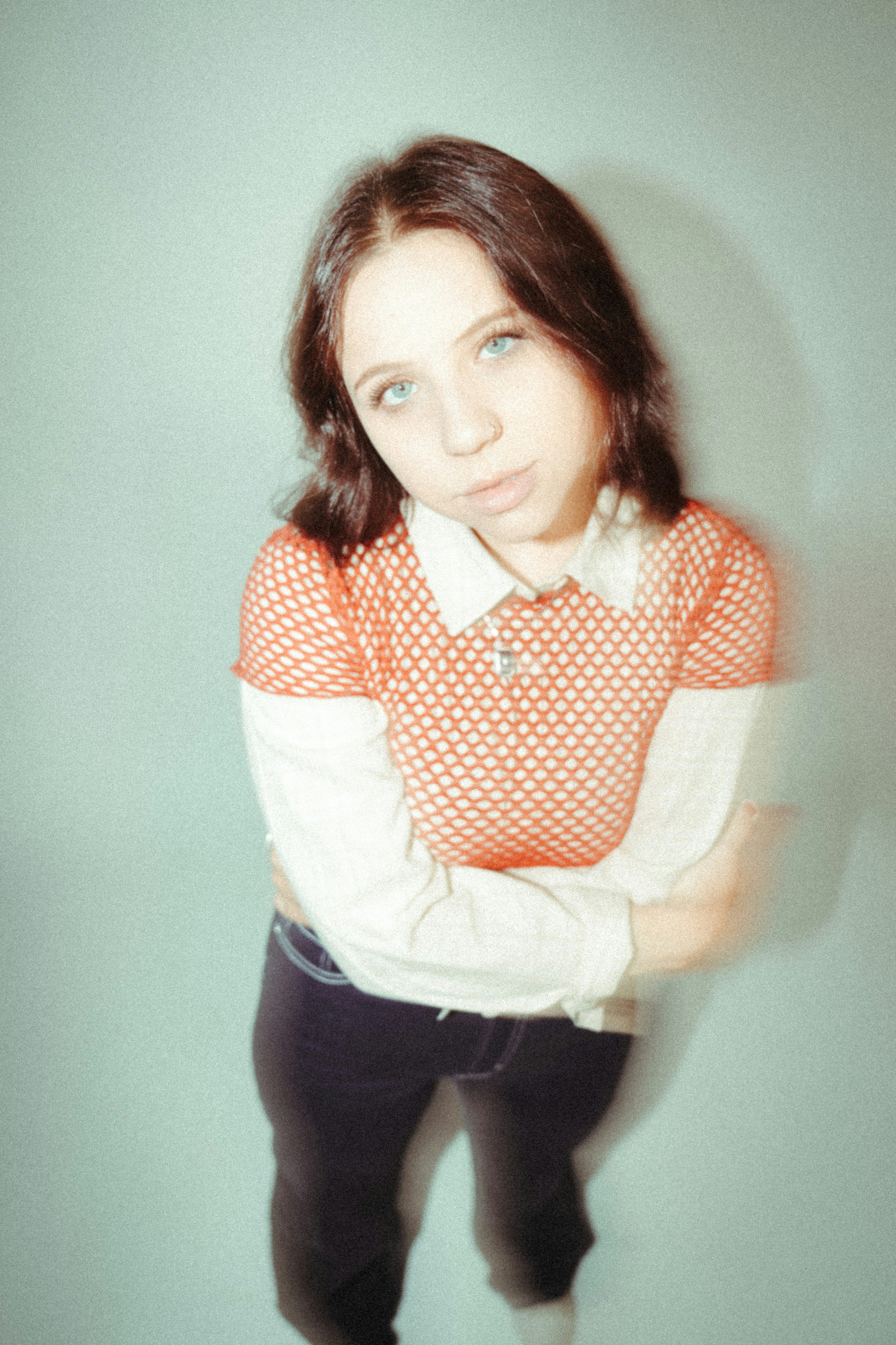 a person posing for a picture