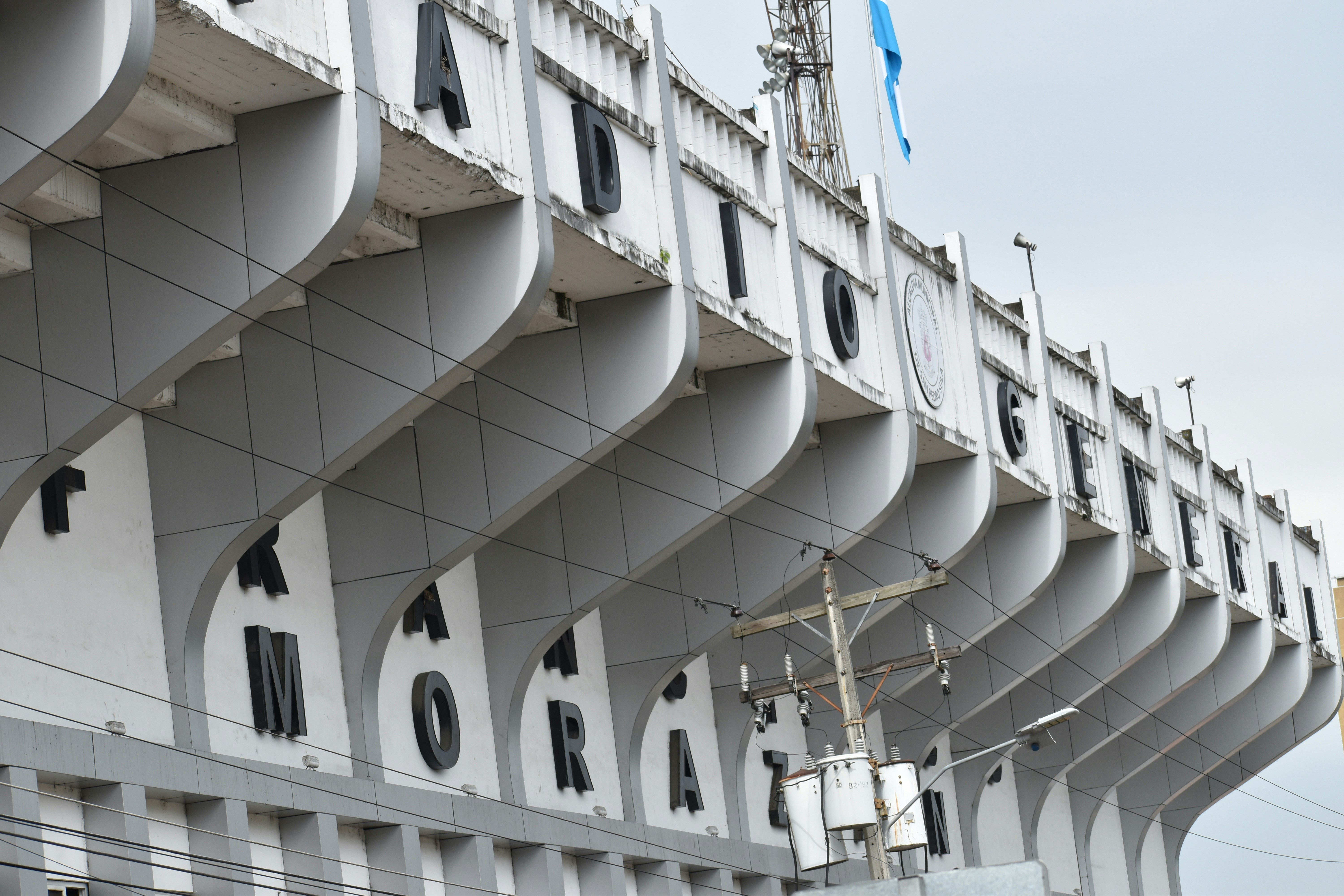 a white building with many windows